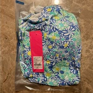 Lilly Pulitzer Floral luxletic meryl athletic top size medium NWT NIP $88